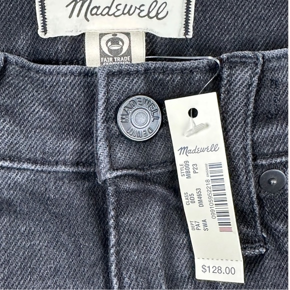 NWT Madewell Petite 10” High Rise Starkey Wash Black Skinny Denim Jeans 23P - Picture 4 of 10